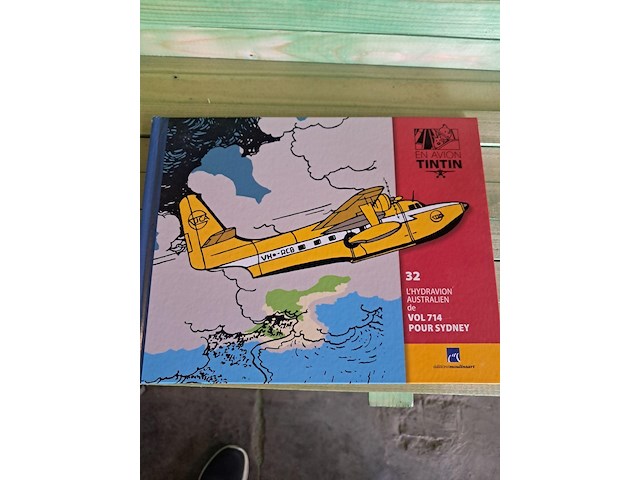Vliegtuig kuifje met figuur+boek vol 714 pour sydney - afbeelding 4 van  5