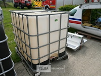 Vloeistaftank 1000 liter + kooi - afbeelding 1 van  3