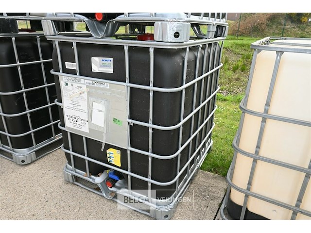Vloeistaftank 1000 liter + kooi - afbeelding 1 van  4