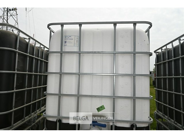 Vloeistaftank 1000 liter + kooi - afbeelding 2 van  4