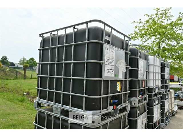 Vloeistaftank 1000 liter + kooi - afbeelding 1 van  4