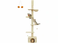 Vloer-tot-plafond krabpaal, hoogte verstelbaar 231-291 cm