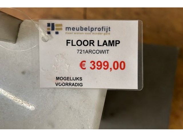 Vloerlamp met marmeren voet d' arta - afbeelding 7 van  7