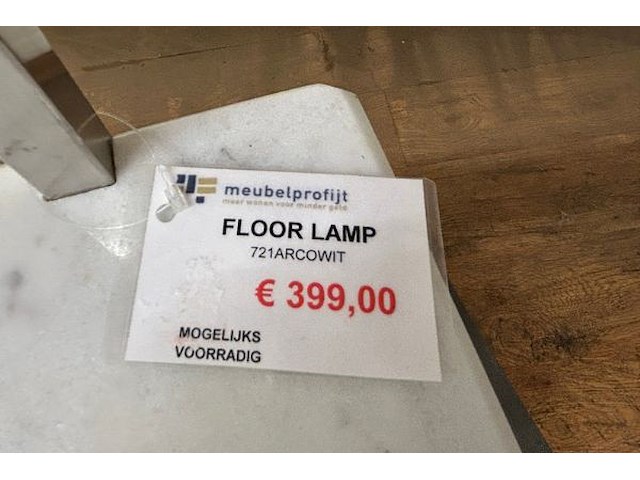 Vloerlamp met marmeren voet - afbeelding 4 van  7