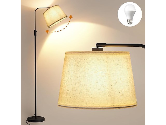 Vloerlamp woonkamer dimbaar 3 kleurtemperaturen - afbeelding 1 van  3