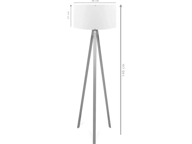 Vloerlampen, groen, mdf, 38 x 38 x 140 cm - afbeelding 2 van  2