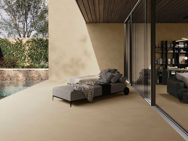 Vloertegel 103,68m² terracotta zand 60x120cm - afbeelding 1 van  7