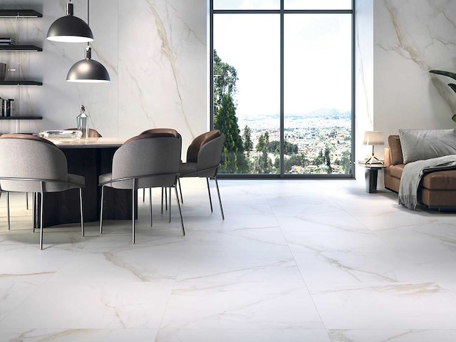 Vloertegel 162m² calacatta gold 100x100cm - afbeelding 1 van  8