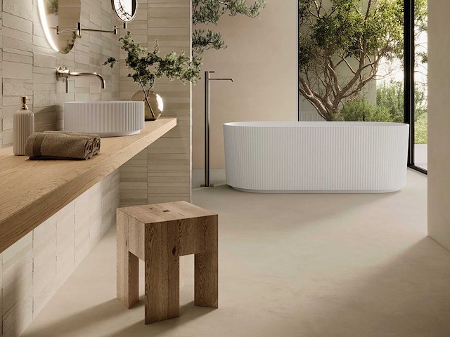 Vloertegel 162m² terracotta cream 100x100cm - afbeelding 1 van  5