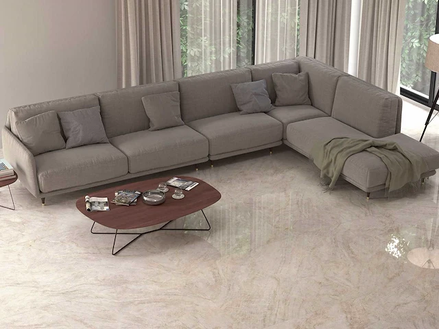 Vloertegel 236,25m² taj mahal wit mat 75x150cm - afbeelding 3 van  15