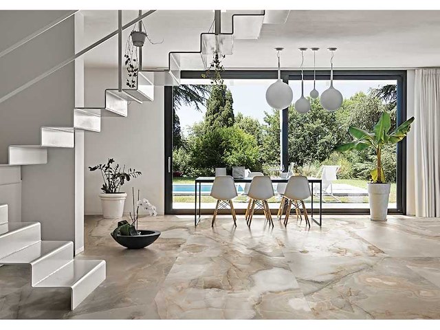 Vloertegel 43,2m² onyx noisette mat 60x120cm - afbeelding 1 van  10