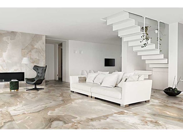 Vloertegel 43,2m² onyx noisette mat 60x120cm - afbeelding 4 van  5