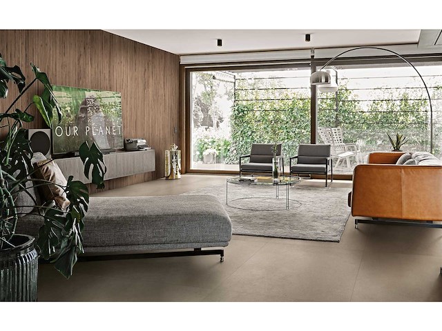Vloertegel 44,8m² caffelatte zijde 80x80cm gerectificeerd - afbeelding 8 van  10