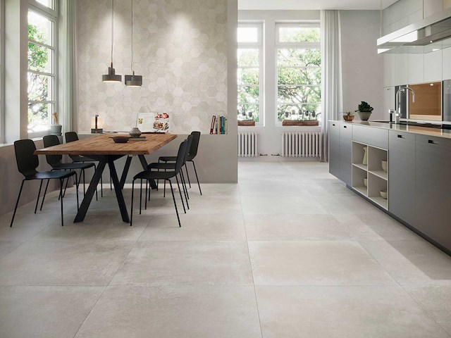 Vloertegel 48,6m² town cream 90x90cm - afbeelding 2 van  6