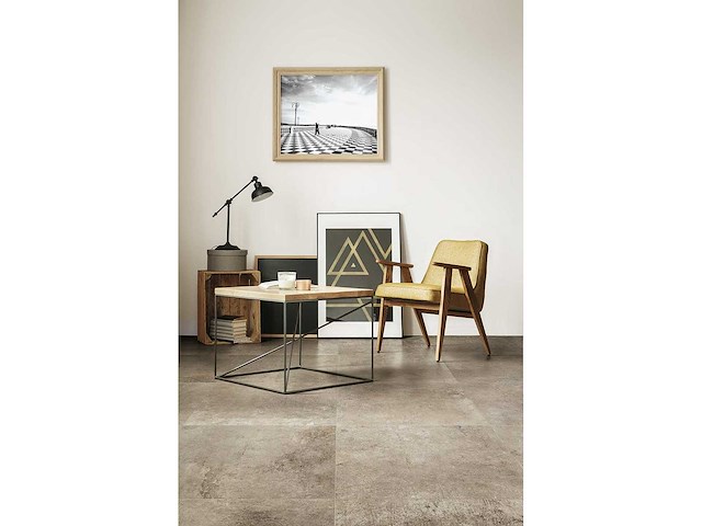 Vloertegel 51,2m² vintage taupe 80x80cm - afbeelding 2 van  3