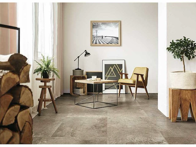 Vloertegel 51,2m² vintage taupe 80x80cm - afbeelding 1 van  3