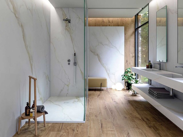 Vloertegel 54m2 calacatta gold 100x100cm - afbeelding 2 van  2
