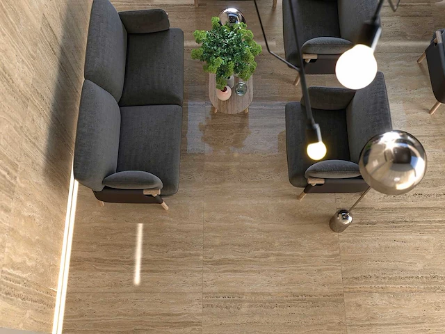 Vloertegel 54m2 travertijn beige 100x100cm - afbeelding 4 van  9