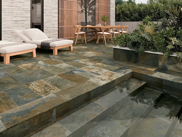 Vloertegel 63,84m² desert green antislip 33,3x33,3cm - afbeelding 2 van  4