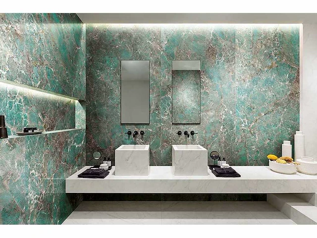 Vloertegel 64,8m² amazonite green glanzend 60x120 - afbeelding 1 van  3