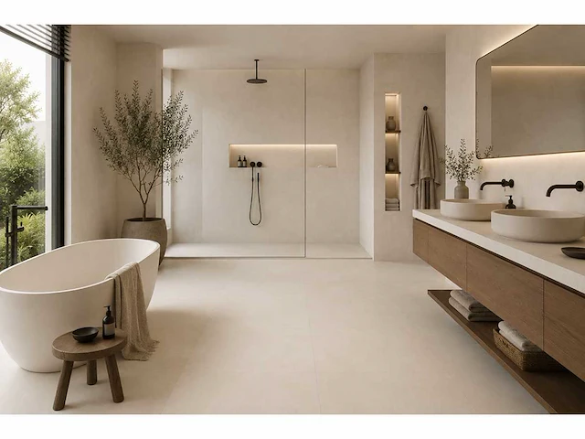 Vloertegel 86,4m2 essential cream 60x120cm - afbeelding 3 van  6
