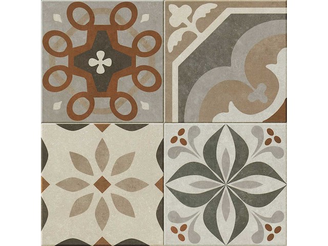 Vloertegels 84,24m² vintage mix 45x45cm - afbeelding 2 van  4