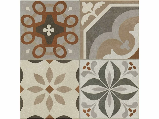 Vloertegels 84,24m² vintage mix 45x45cm - afbeelding 2 van  5