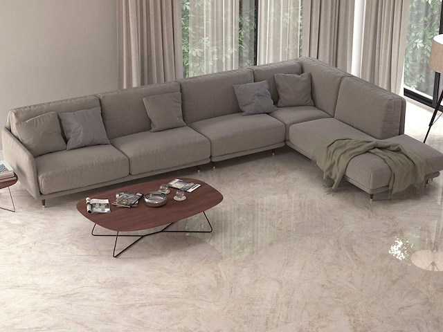 Vloertegels 94,5m² taj mahal wit mat 75x150cm - afbeelding 3 van  12