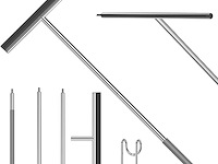 Vloertrekker/douchewisser met verlengde steel - afbeelding 1 van  4