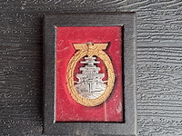 Vlootoorlogsinsigne(speld) een militaire onderscheiding uit wo2 niet origineel - afbeelding 3 van  3