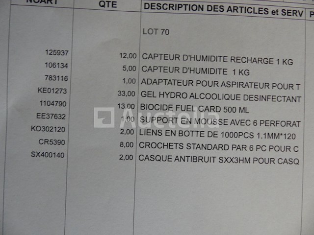 Vochtigheidssensor, hydro-alcoholische gel, noise-cancelling koptelefoons, kabelhaak, ... - afbeelding 2 van  9