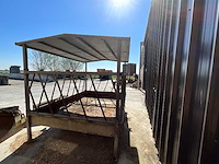 Voedertrog, 22 koeien gegalvaniseerd ijzer voerschuif - afbeelding 4 van  7