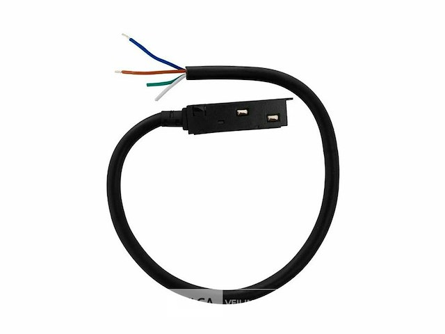 Voedingsconnector met kabel voor magnetische rail - 48v (x4) - afbeelding 1 van  4