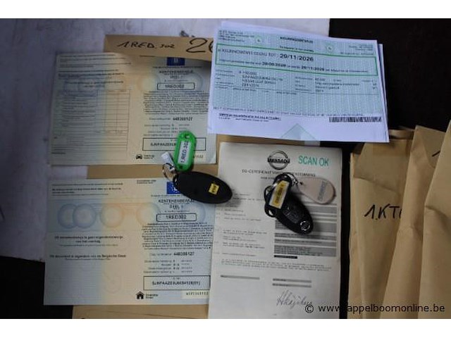 Voertuig meerdere doeleinde nissan leaf, elektrisch, 1ste inschrijving 29/11/2016, chassisnummer sjnfaaze0u6054126, 63.144 - afbeelding 5 van  13