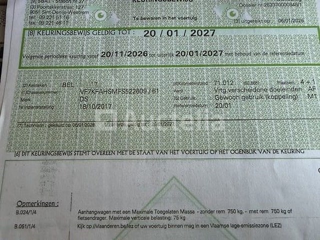 Voertuig meerdere doeleinden ds - ds5 (2017 / vf7 kfa hsm fs 522 609) - afbeelding 27 van  27