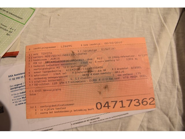 Voertuig meerdere doeleinden toyota auris (2010 / sb1 kn5 6e0 0e 001 893) - afbeelding 25 van  33