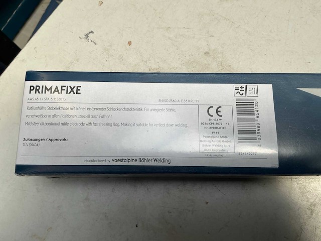 Voestalpine böhler primafixe 3.2x350 doos laselectroden (8x) - afbeelding 2 van  5