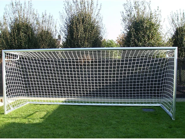 Voetbaldoel calzio champion 500, incl doelnet wit - afbeelding 2 van  4