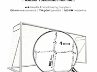 Voetbaldoel calzio champion 500, incl doelnet wit - afbeelding 4 van  4