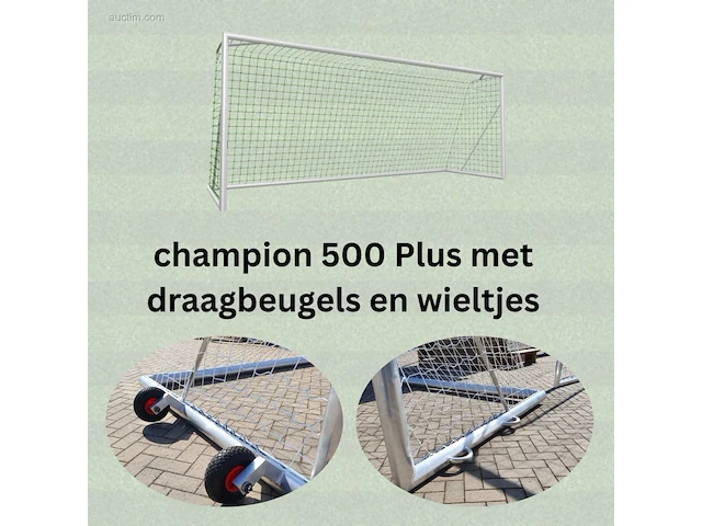 Voetbaldoel calzio champion 500, incl wielenset,... - afbeelding 1 van  3