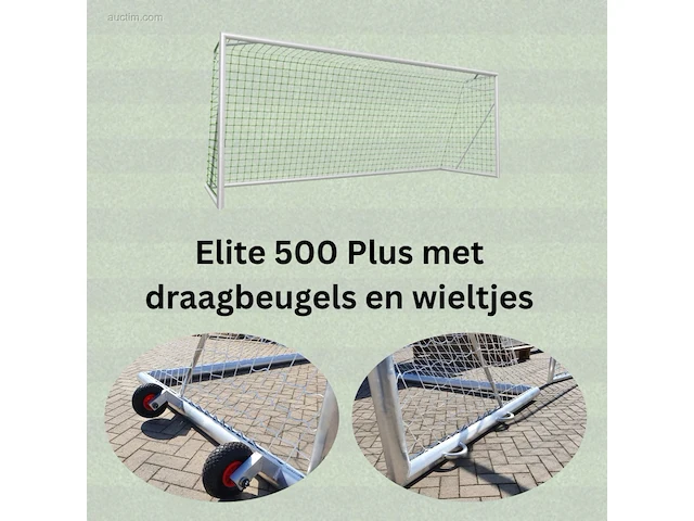 Voetbaldoel calzio elite 500, incl wielenset,... - afbeelding 1 van  4
