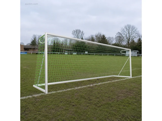 Voetbaldoel calzio elite 600, incl doelnet groen - afbeelding 1 van  4