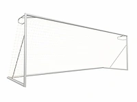 Voetbaldoel calzio elite 732, incl doelnet wit