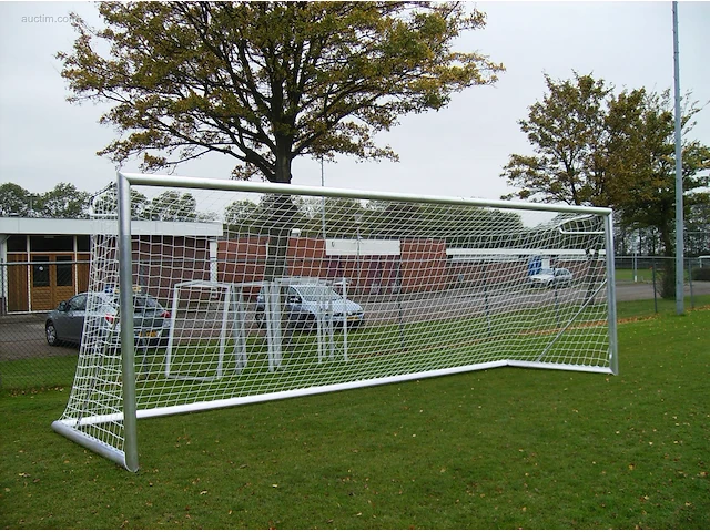 Voetbaldoel calzio elite 732, incl doelnet wit - afbeelding 2 van  4