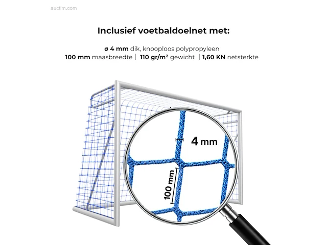 Voetbaldoelen calzio champion 300, incl... - afbeelding 2 van  3