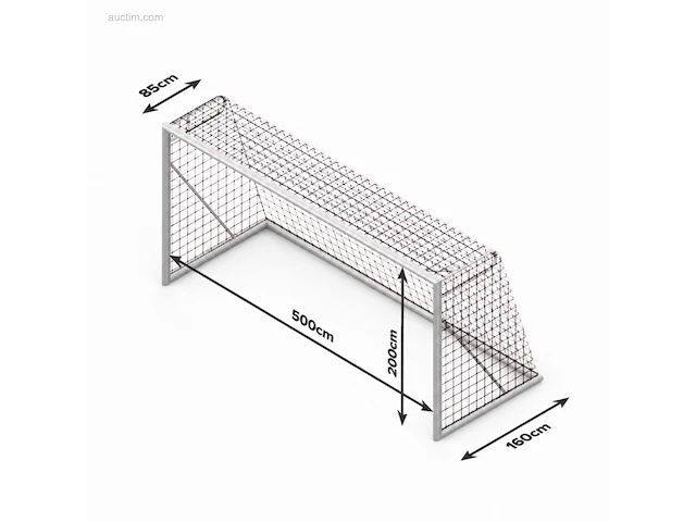 Voetbaldoelen calzio champion 500, incl doelnet... - afbeelding 4 van  4