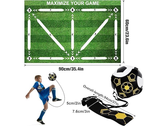 Voetbalmat, voetbaltrainingsmat - afbeelding 3 van  4