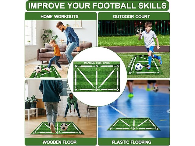 Voetbalmat, voetbaltrainingsmat - afbeelding 4 van  4