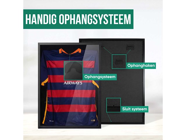 Voetbalshirt frame - 3d frame - 60 x 80 cm - afbeelding 3 van  7