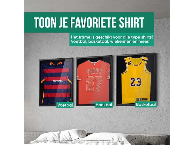 Voetbalshirt frame - 3d frame - 60 x 80 cm - afbeelding 5 van  7